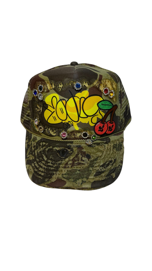 Crystal Trucker - All Olive Camo Freestyle